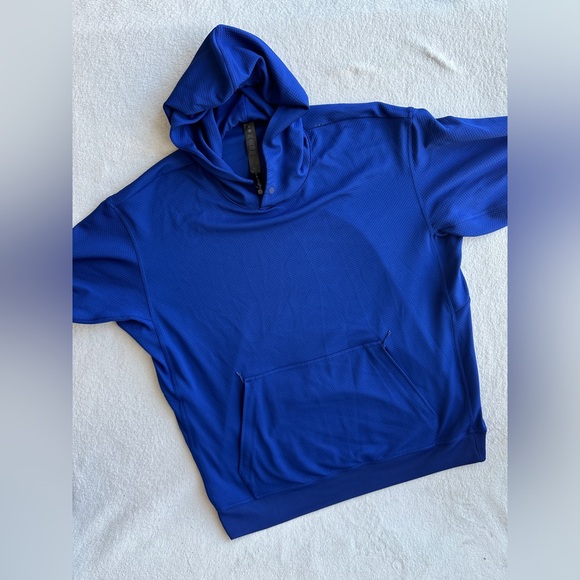 Like NEW Lululemon men’s hoodie relaxed fit‎ training hoodie XL Blue - Picture 4 of 11